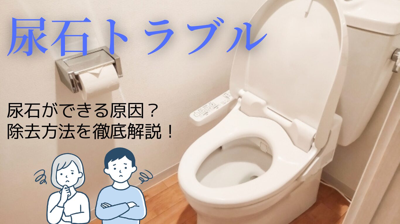 トイレに尿石なぜできる？原因と落とし方を解説