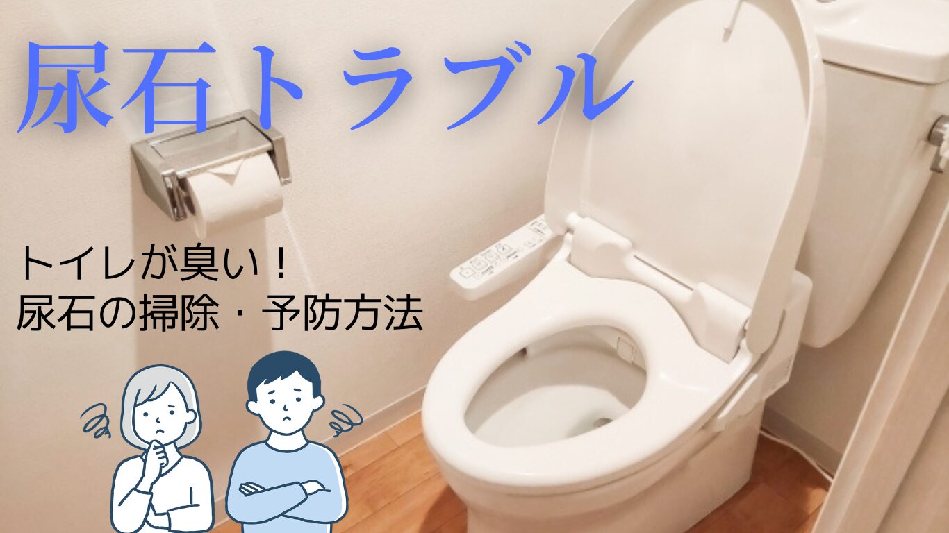 トイレが臭い!尿石の原因と自宅でできる除去・予防法